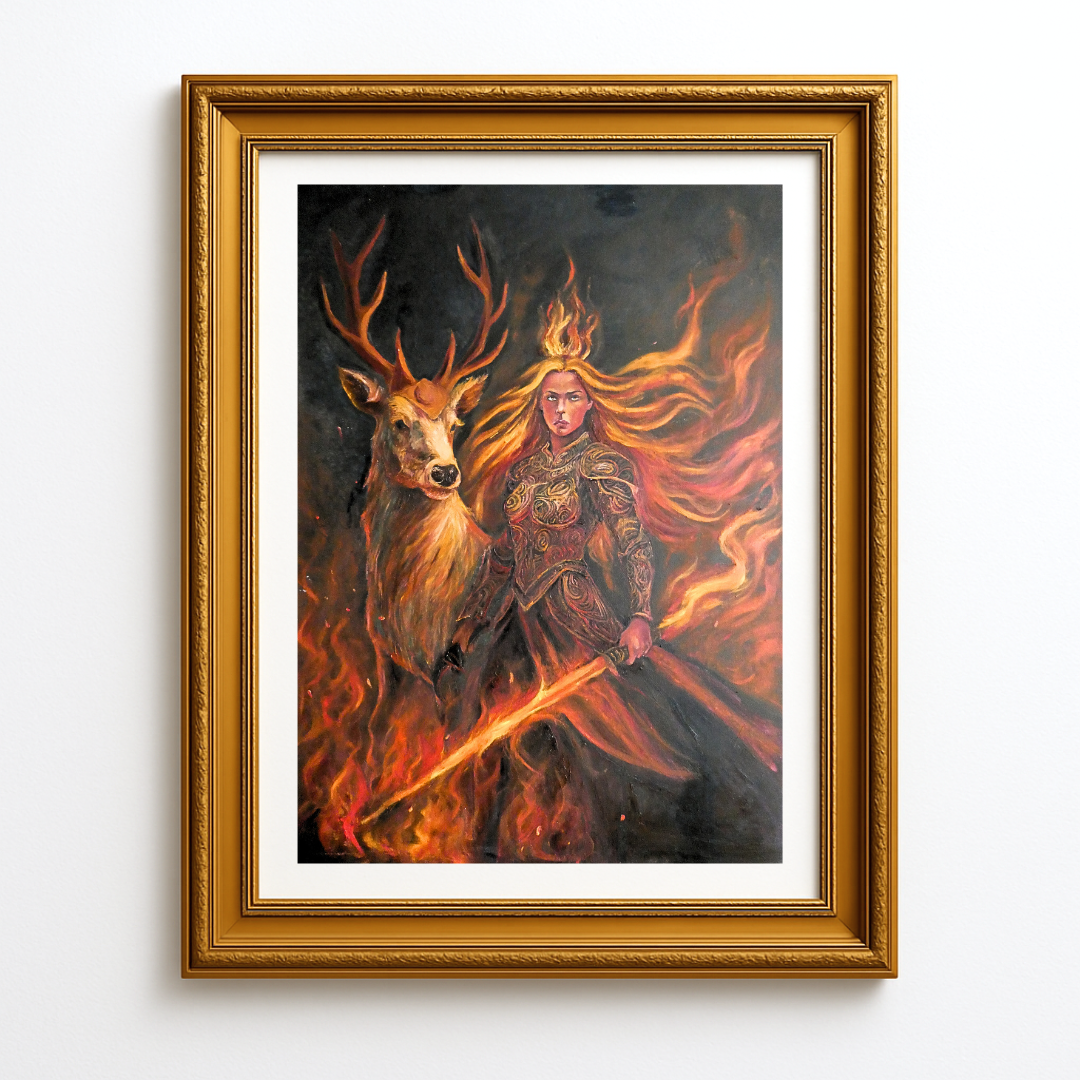 Crowned in Flames - Limited Edition Fine Art Print