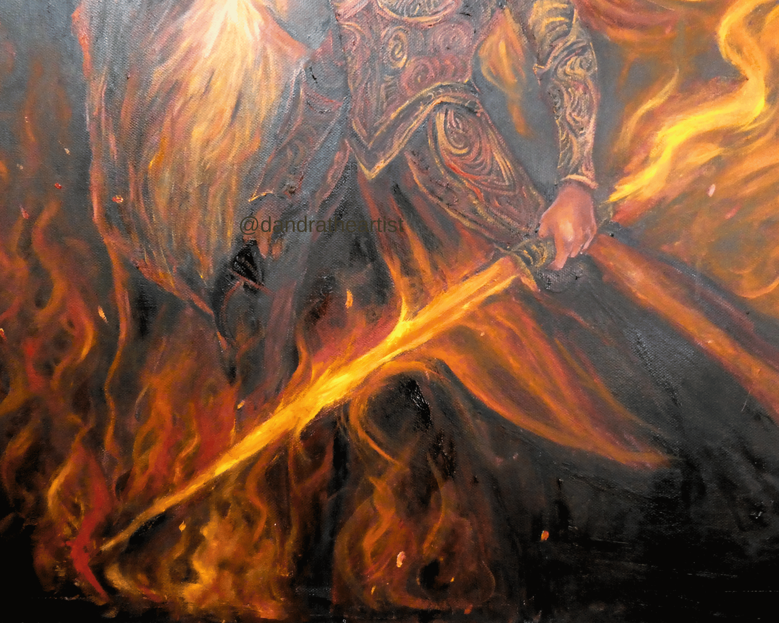 Crowned in Flames - Original Painting