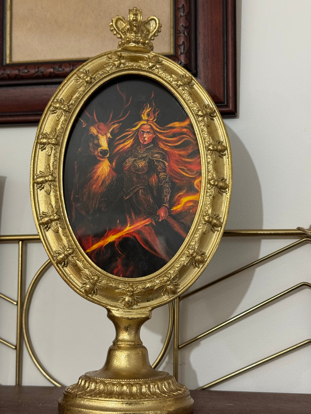 Crowned in Flames - Framed Fine Art Print