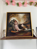 The Knight who Listened - Framed Original Painting