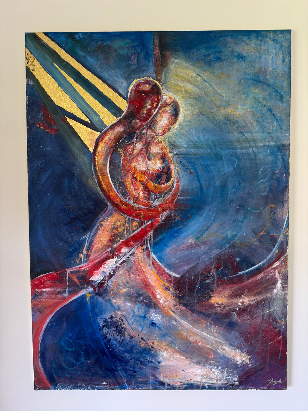 The Night He Caught Her - Original Painting
