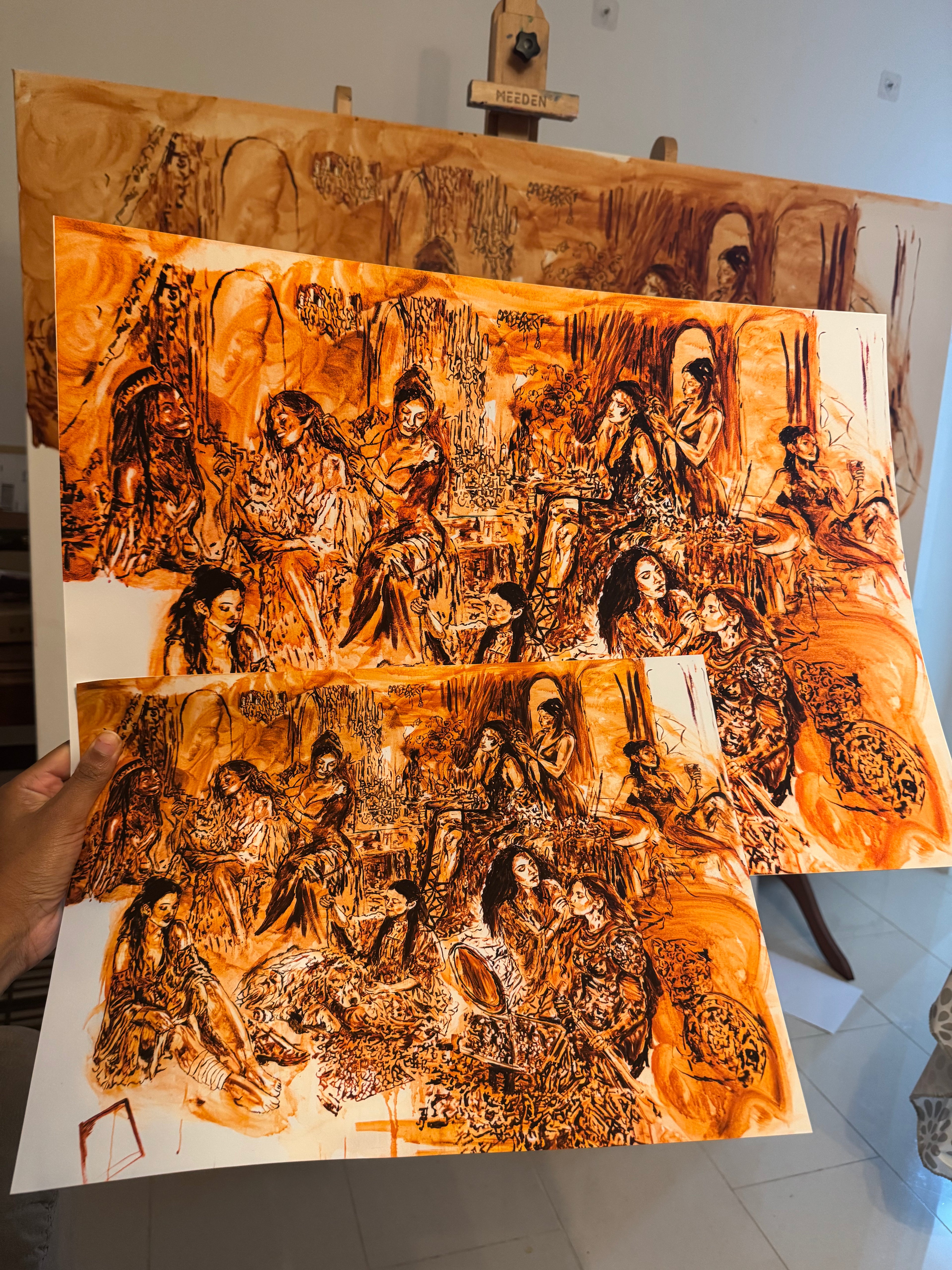 To Whatever End, Together (underpainting) - Limited Edition Fine Art Print