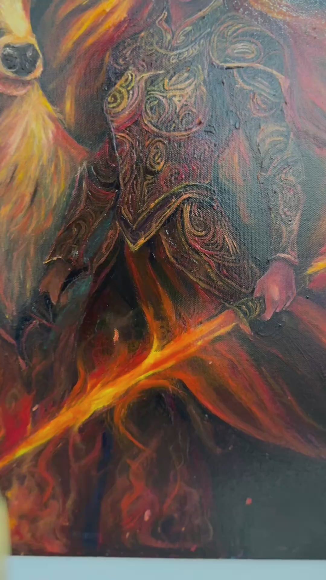 Crowned in Flames - Framed Fine Art Print